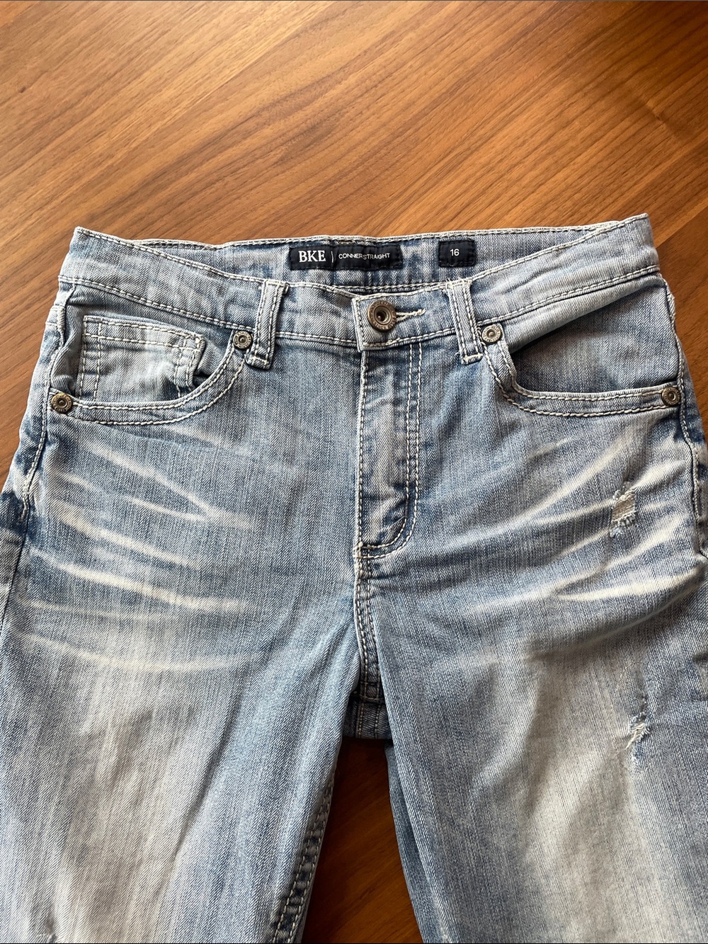 BKE Connor Straight Light Blue Kids or Young Men’s Jeans - Straight